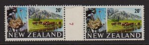 New Zealand 1967 Coil stamp CP ODC24 #7