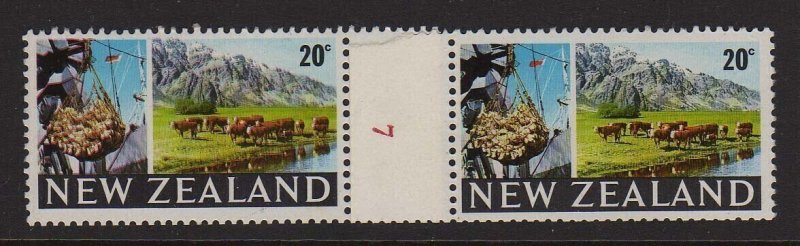 New Zealand 1967 Coil stamp CP ODC24 #7