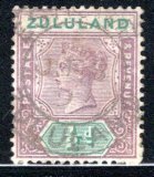 Zululand #15 VF,  Used,  CV $7.50  ....   7170020