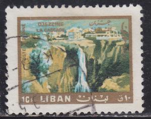 Lebanon C486 Djezzine Waterfall 1966