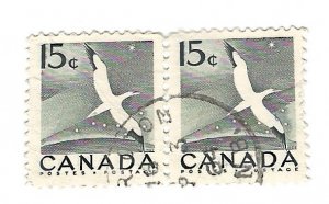 C  #343  Pair  crease   used  1954 PD