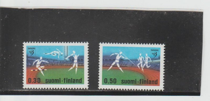 Finland  Scott#  507-8  MNH  (1971 European Athletic Championships)