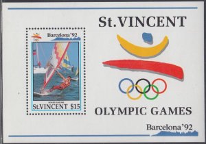 ST VINCENT Sc # 1611 MNH S/S - 1992 SUMMER OLYMPICS, BARCELONA