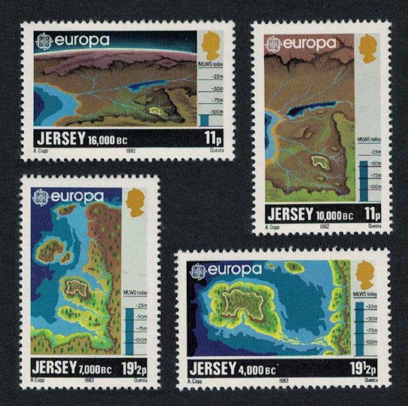 Jersey Europa CEPT 1982 Historic Events 4v SG#289-292