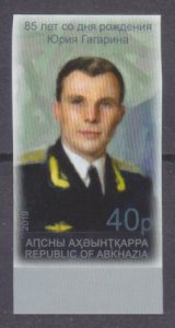 2019 Abkhazia Republic 1002b 85 years anniversary of Yuri Gagarin 12,00 €