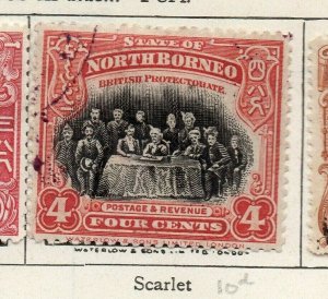 North Borneo 1909 Early Issue Fine Used 4c. NW-111319