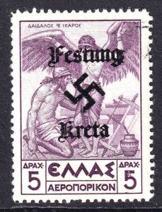 GREECE C33 FESTUNG KRETA OVERPRINT CDS VF SOUND