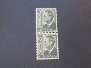Australia 1951 SG 237b/a Coil Pair MNH/MH