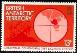 Volcano, Continental Drift & Climatic Change, British Antarctic Ter. SC#89 MNH