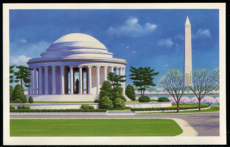 UX144 US 15c Jefferson Memorial PC, FDC