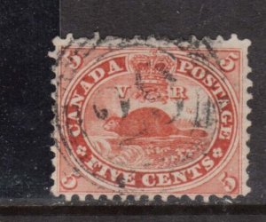 Canada #15 Used With 4 Ring 29 Perth Cancel 