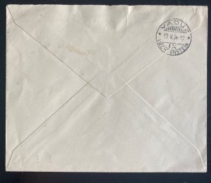1934 Caracas Venezuela Holland bank Advertising Cover To Vaduz Liechtenstein