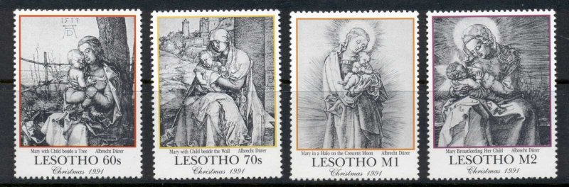 Lesotho 1991 Xmas, Durer Etchings (4/8) Muh