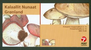 GREENLAND (H22) 2005, Mushrooms Booklet, VF, Facit $28.