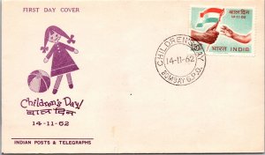 India FDC 1962 - Children's Day - Bombay - F31247