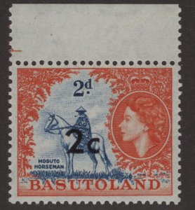 Mint Never Hinged SC63 SG60 2c on 2d Selvedge at top with guidelines