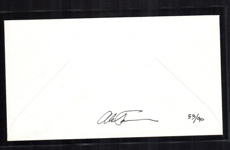 US 2518 hand colored signed first day #2222 numbered coil strip