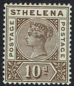 ST HELENA 1890 QV KEY TYPE 10D
