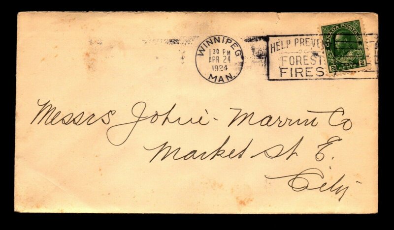 Canada 1924 KOC Cover / Forest Fire Prevention Cancel - L12202