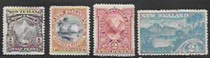 New Zealand #70-73. 1898. Beautiful set.  MH