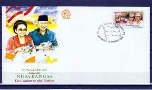 Indonesia, Scott cat. 1605. President with Children & Scouts. First day cover. ^