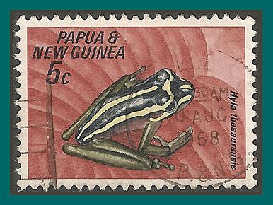 Papua New Guinea 1968 Frogs, used  257,SG129