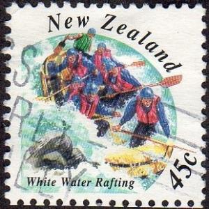 New Zealand 1197 - Used - 45c Whitewater Rafting (1994) (cv $0.55)