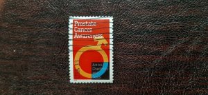 US Scott # 3315; used 33c Prostate Cancer from 1999; XF centering; off paper