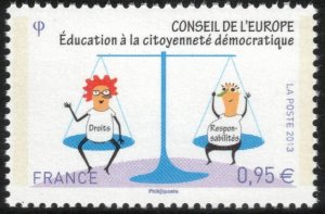 FRANCE 2013 Council of Europe; Scott 1O71; MNH