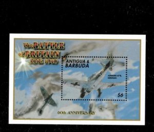 Antigua 2000 - World war ll Airplanes - Souvenir Stamp Stamp - Scott #2389 - MNH