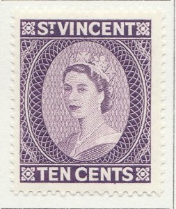 English Colonies British Colony ST. VINCENT 1953 10c MH* A28P14F27252-