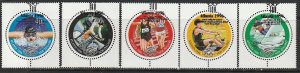 1996 New Zealand - Sc 1374-8 - used VF - 5 single - Summer Olympics