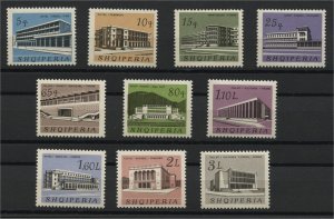 ALBANIA, CULTURAL AND SOCIAL BUILDINGS 1965, MNH SET