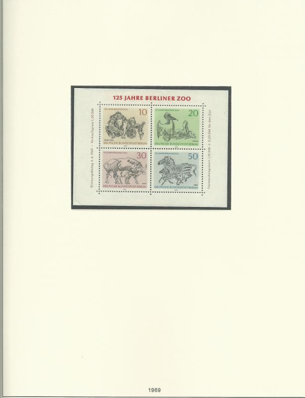 1961-1985 Berlin Unused Never Hinged Stamp Collection In Safe Album