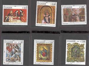 ECUADOR 768-768e MNH CHRISTMAS 1968