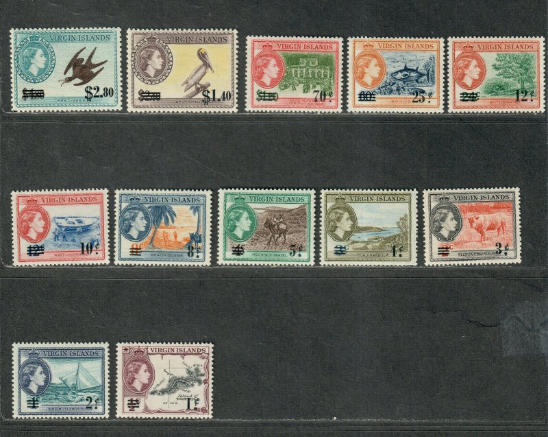 Virgin Islands Sc#128-139 M/NH/VF, C.v $27.65