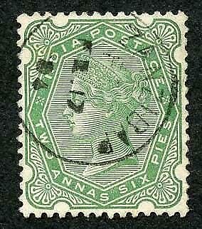 Zanzibar SGZ94 India 2a6p Yellow-green Fine CDS (type Z6)