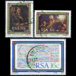 SOUTH AFRICA 1987 - Scott# 702-4 Bible Soc. Set of 3 Used