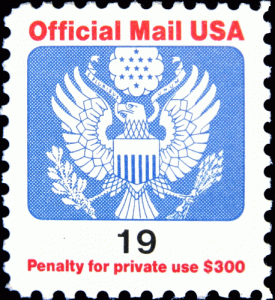 US SC #O147 1991 19¢ Great Seal Official Mail MINT.