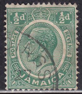 Jamaica 101 King George V ½d 1921