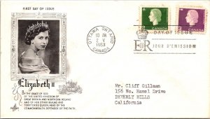 Canada 1961 FDC - Elizabeth II - Ottawa, Ontario - Pair - J3867