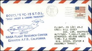 3/11/76 Douglas YC-15 Test Program Plane #2 Flight #29, Edwards, CA