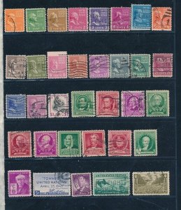 D397141 USA Nice selection of VFU Used stamps