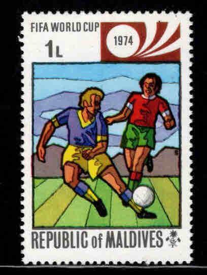 Maldive Islands Scott 516 MH* Soccer stamp
