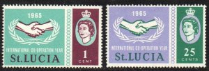 St. Lucia Sc #199-200 MNH