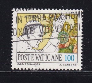 Vatican City   #738 used   1984  Papal journeys 100 l Philippines