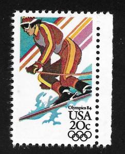 SC# 2068 - (20c) - Winter Olympics, Downhill Skiing, MNH single