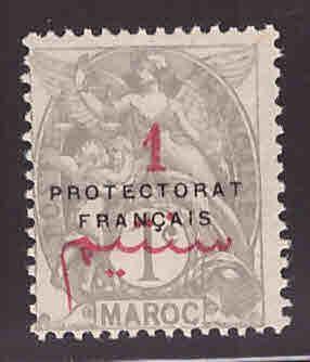 Morocco Scott 38 MH* overprinted French stamp