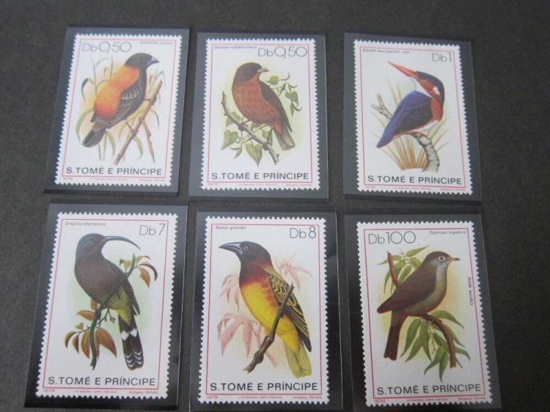 St. Thomas & Prince Islands 1979 Sc 541-6 Bird set MNH