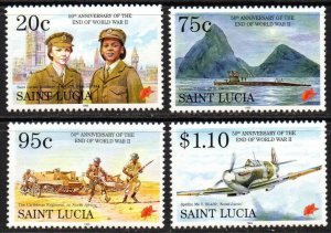 St. Lucia Sc #1018-1021 Mint Hinged